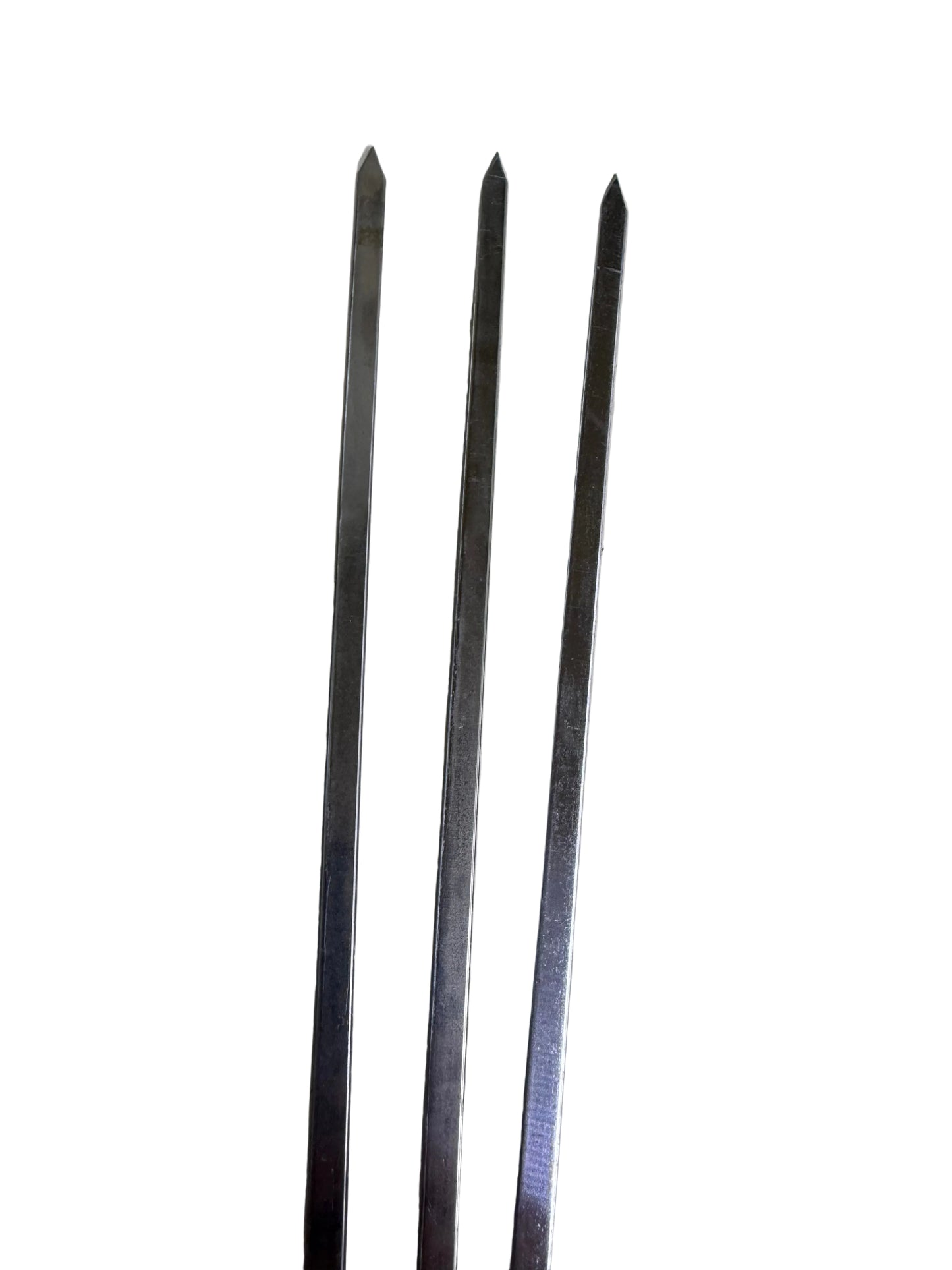 Paslanmaz Krom 45cm Şiş 10'lu Paket - Kuşbaşı Mangal Şişi, Profesyonel Mutfak Aleti