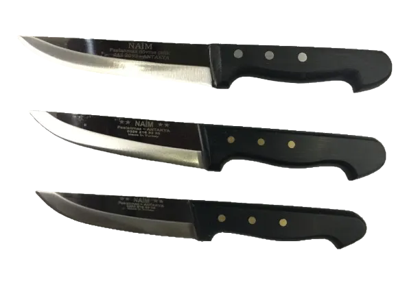 Profesyonel 3'lü Kasap Bıçak Seti - Naim Serisi
