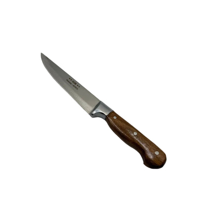 Ahşap saplı mutfak bıçağı 22 cm – ergonomik ev bıçağı, paslanmaz çelik, Bıçakçı Naim