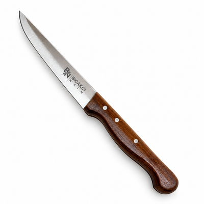 Ahşap Saplı Sofra ve Meyve Bıçağı | 23 cm