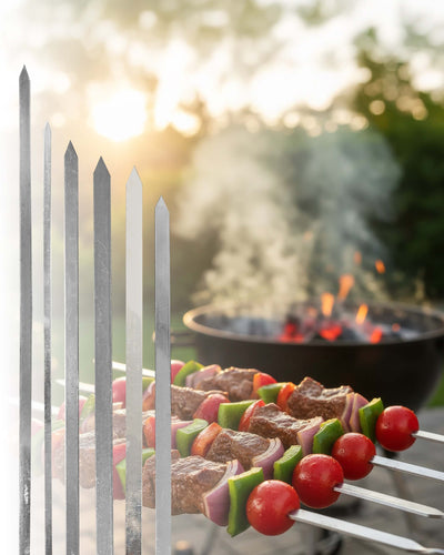 Paslanmaz çelik kebap şişleri - dayanıklı mangal ekipmanları