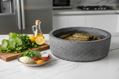 Geleneksel dolma sarma taşı kullanımı - Bıçakçı Naim mutfak gereçleri