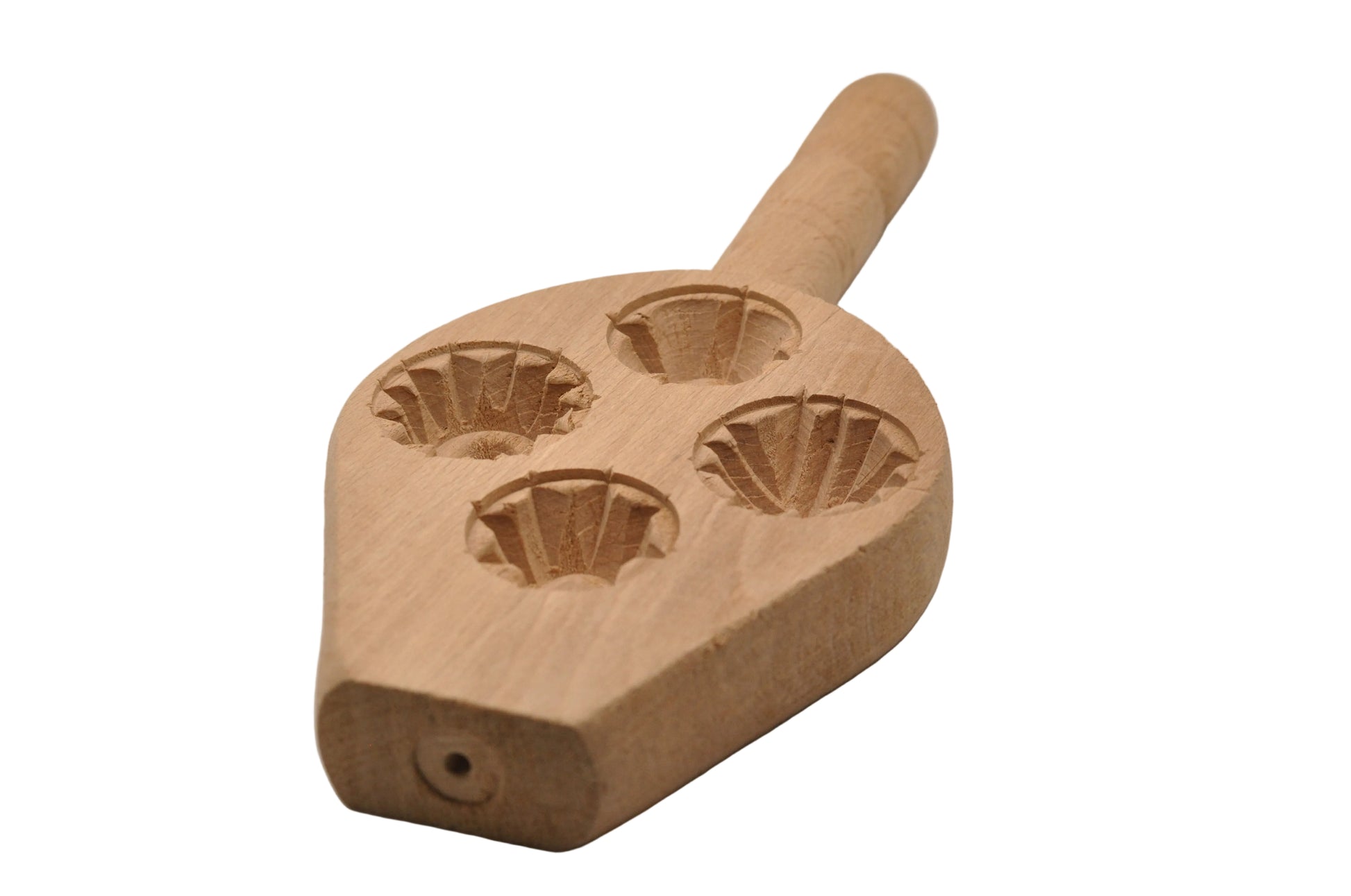 Geleneksel ahşap pasta kalıbı - el yapımı, doğal ağaç, Bıçakçı Naim